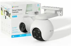 EZVIZ 360 Outdoor Auto-Zoom Tracking Security Camera, 3K, 12 Pre-Set dots Tracking,Waving-Hand Recognition, Color Night Vision, AI-Powered Person & Vehicle Detection, Two-Way Talk | H8 Pro 3K
