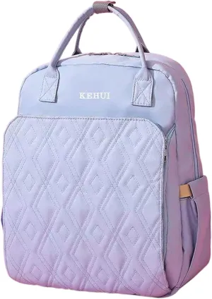 Fashion Diaper Backpack Waterproof Mommy Bag, Large Capacity Diaper Bag Travel Multi-functional Backpack Baby Boy Girl (Blue 3)