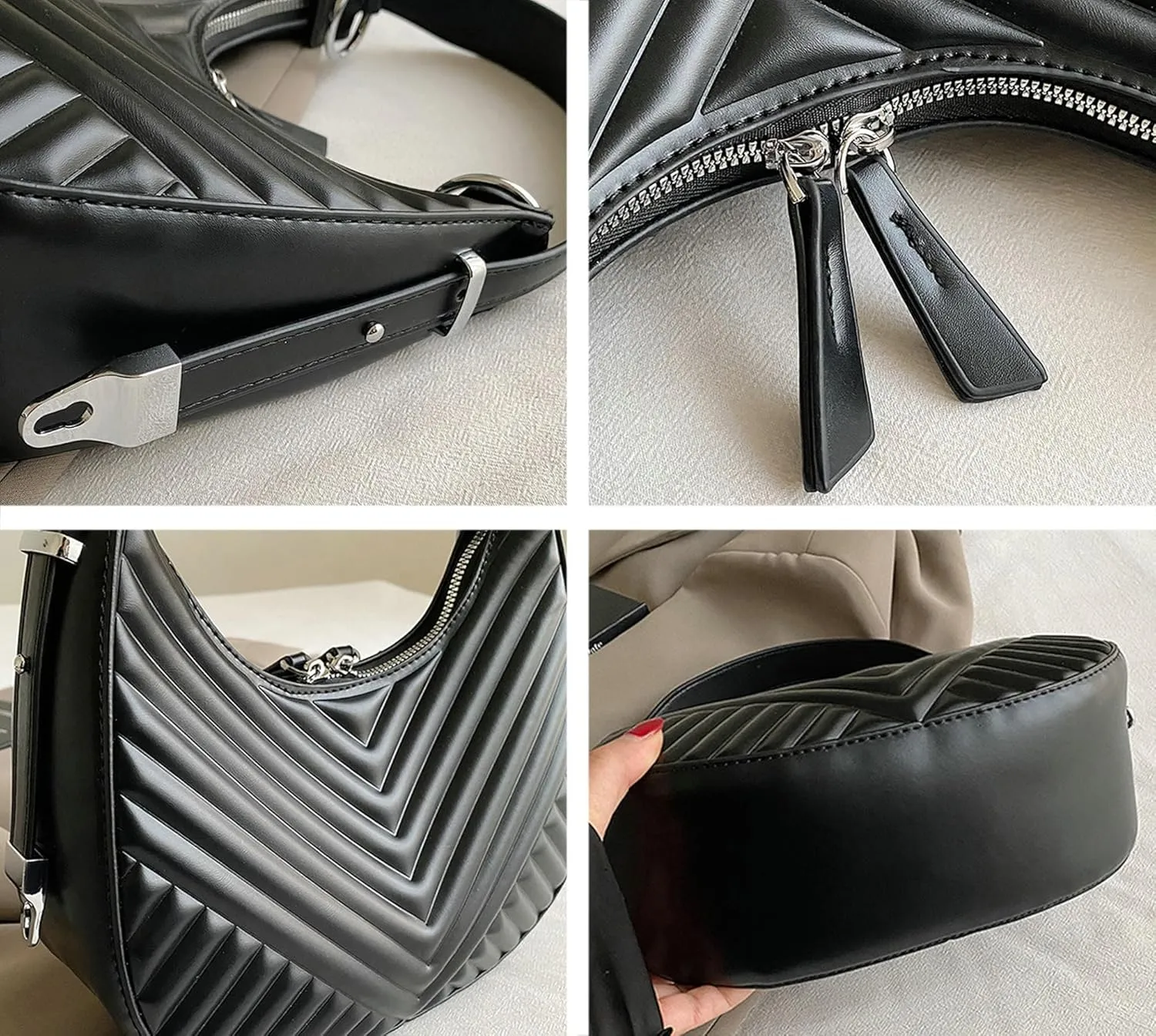 Fashion Dumpling Bag Crossbody Purse Crescent Bag Elegant Handbag Satchel Bag Shoulder Bag Hobo Bag Dating Bag 2024 New