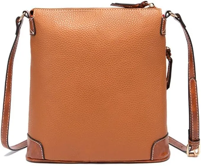 Fashion Women's Crossbody Bag Vintage Grain Texture Handbag Purse Satchel Leather Tote Bag