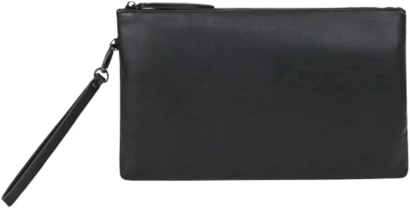 FAWN DESIGN The Changing Clutch, Diaper Clutch with Diaper Changing Mat, Zippered Premium Matte Faux Leather Compact Diaper Bag with Wipeable Changing Pad, 12x7.5 inches