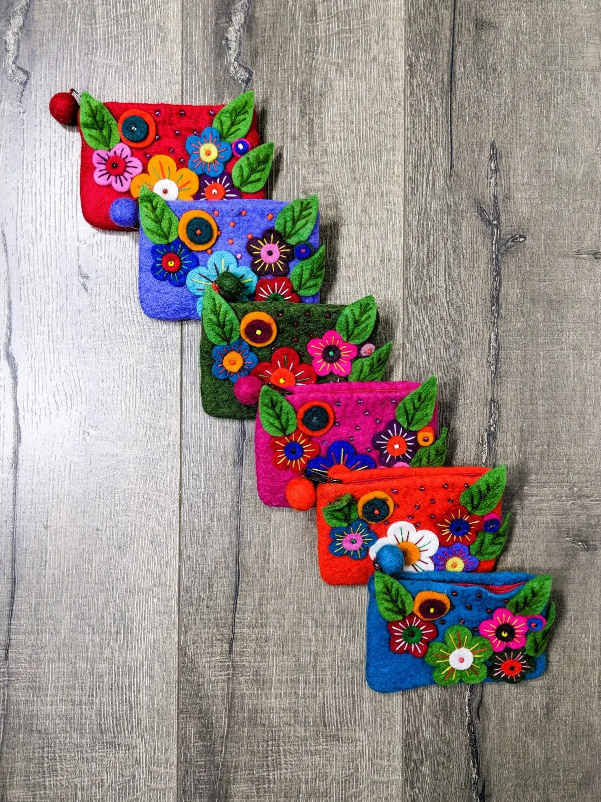 Felt Flower Purse