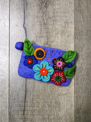 Felt Flower Purse
