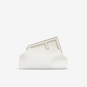 Fendi Medium First Clutch - White