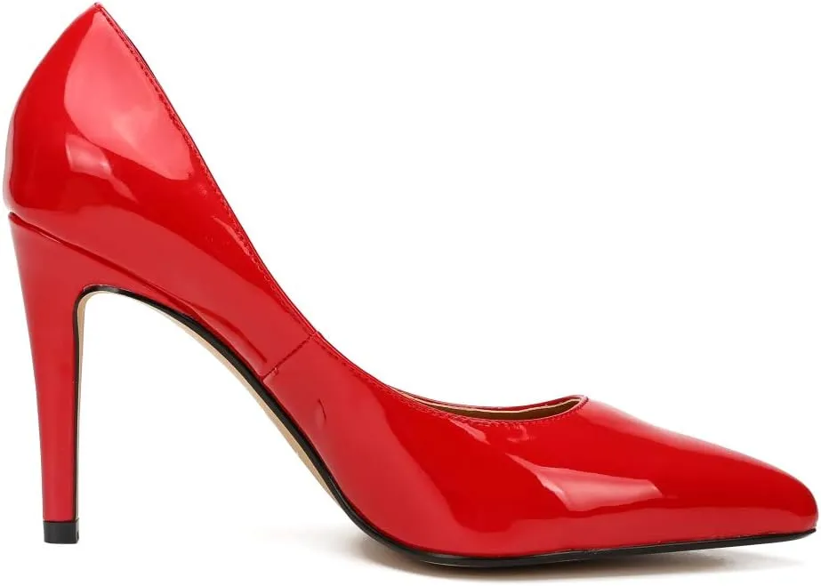 fereshte Women's Men's Slip On Stilettos High Heels Dress Pumps Shoes