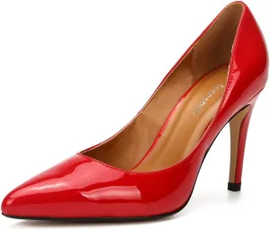 fereshte Women's Men's Slip On Stilettos High Heels Dress Pumps Shoes