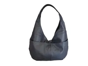 Fgalaze Black Leather Bag, Classic Casual Hobo Bags for Women, Handmade Purses and Handbags, Alyna