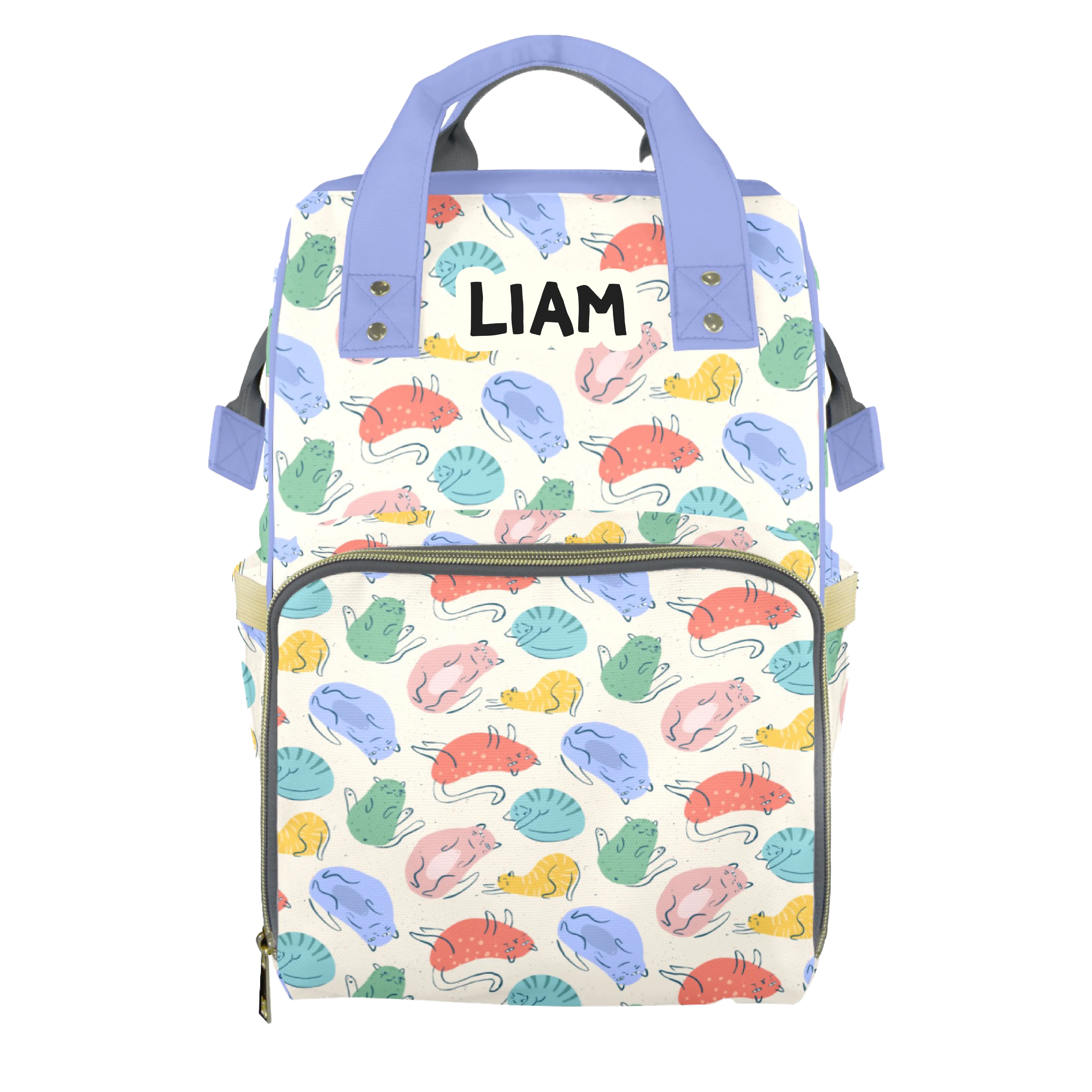 Fine Felines Customizable Diaper Bag