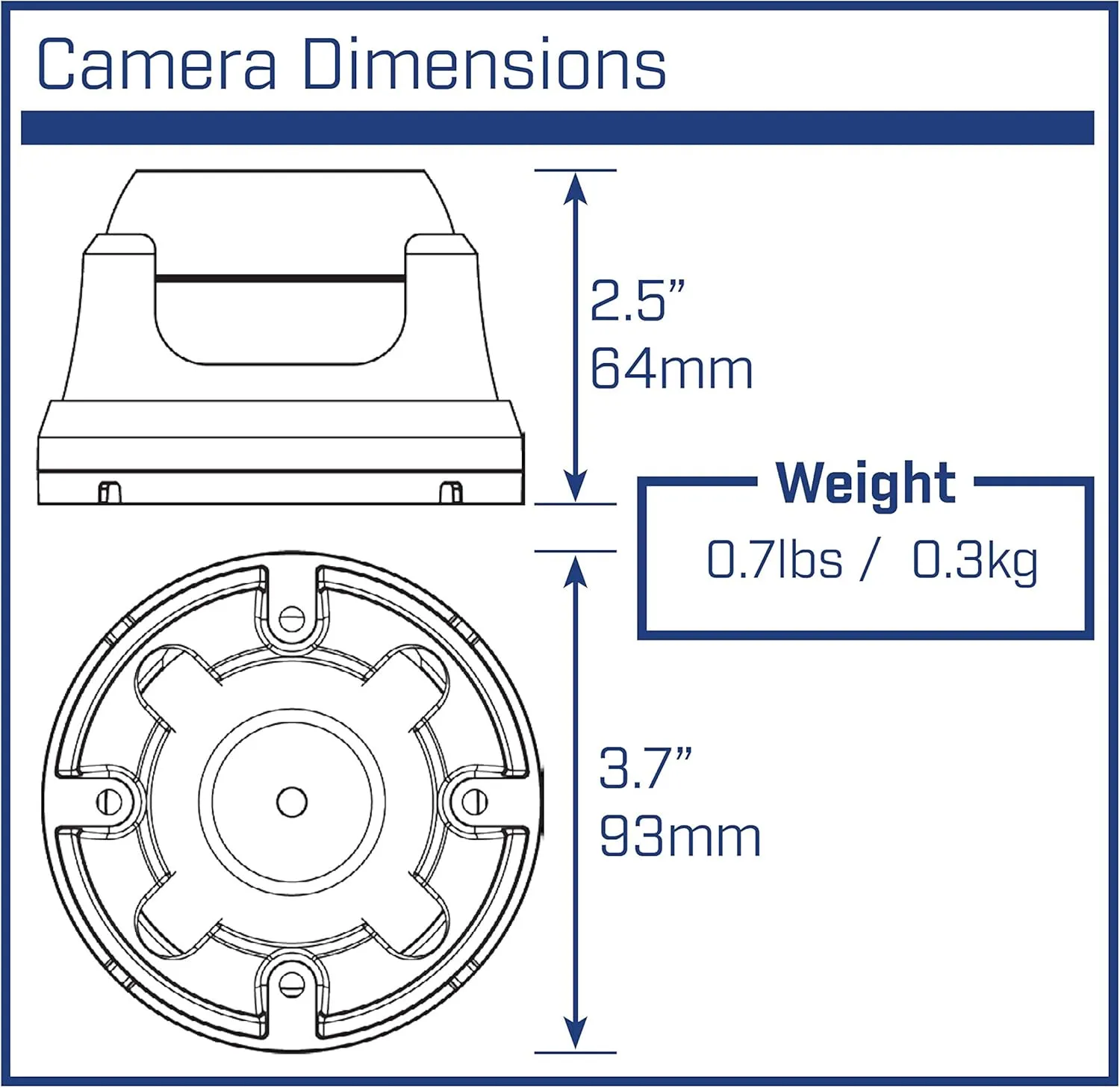 FLIR Digimerge ME363 Outdoor 4-in-1 Security Dome Camera, 4MP Quad HD Fixed MPX, 3.6mm, 80ft Night Vision, Works with HD-CVI/HD-TVI/AHD/Lorex, Flir MPX DVR, White (Camera Only)