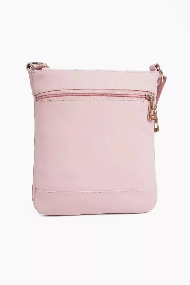 Floral Printed Premium Sling Bag for Women( Pink )