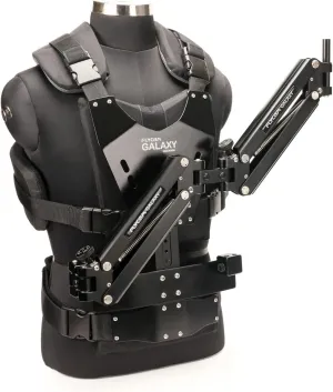 FLYCAM Galaxy Arm & Vest Body Mounted Support for Handheld Camera Stabilizers up to 10kg/22lb. Removes Fatigue/Muscle Strain, Quick Shock Absorption. Red & Blue Springs for Variable Payloads (GLXY-AV)