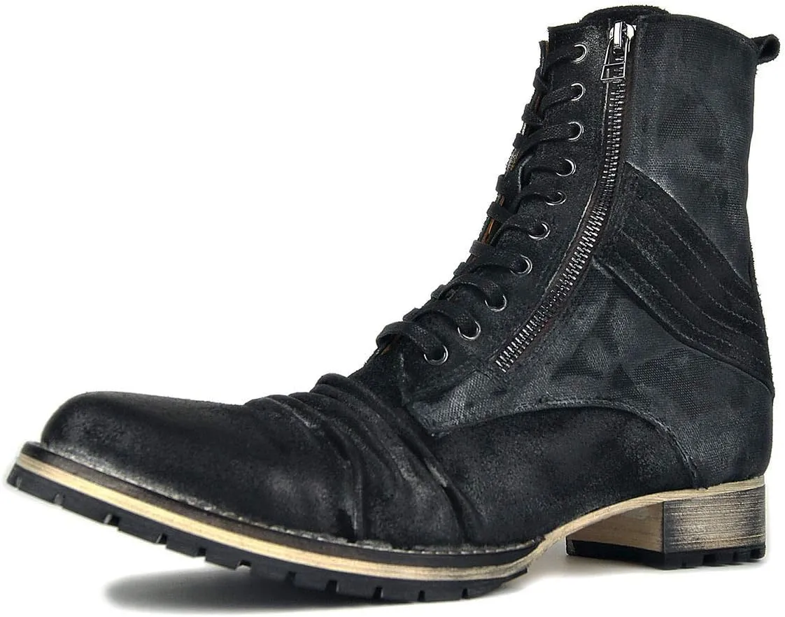 For Men Ankle Boots Mens Lace Up Low Heel Boots Office Business Club Show For Party The First Layer Of Cowhide Pure Genuine Leather