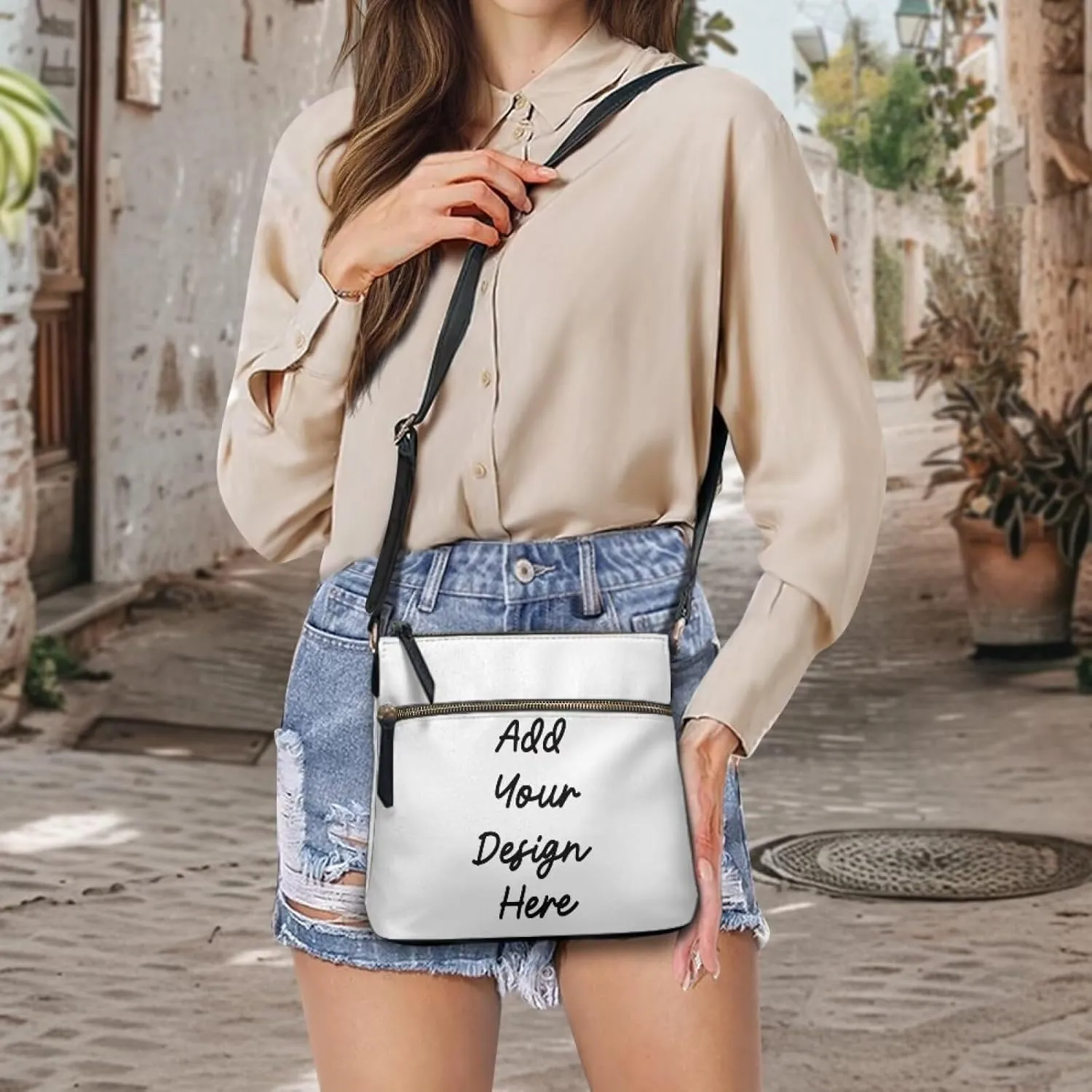 FOR U DESIGNS Leather Crossbody Bags for Women Shoulder Bags for Work Travel Sling Bag