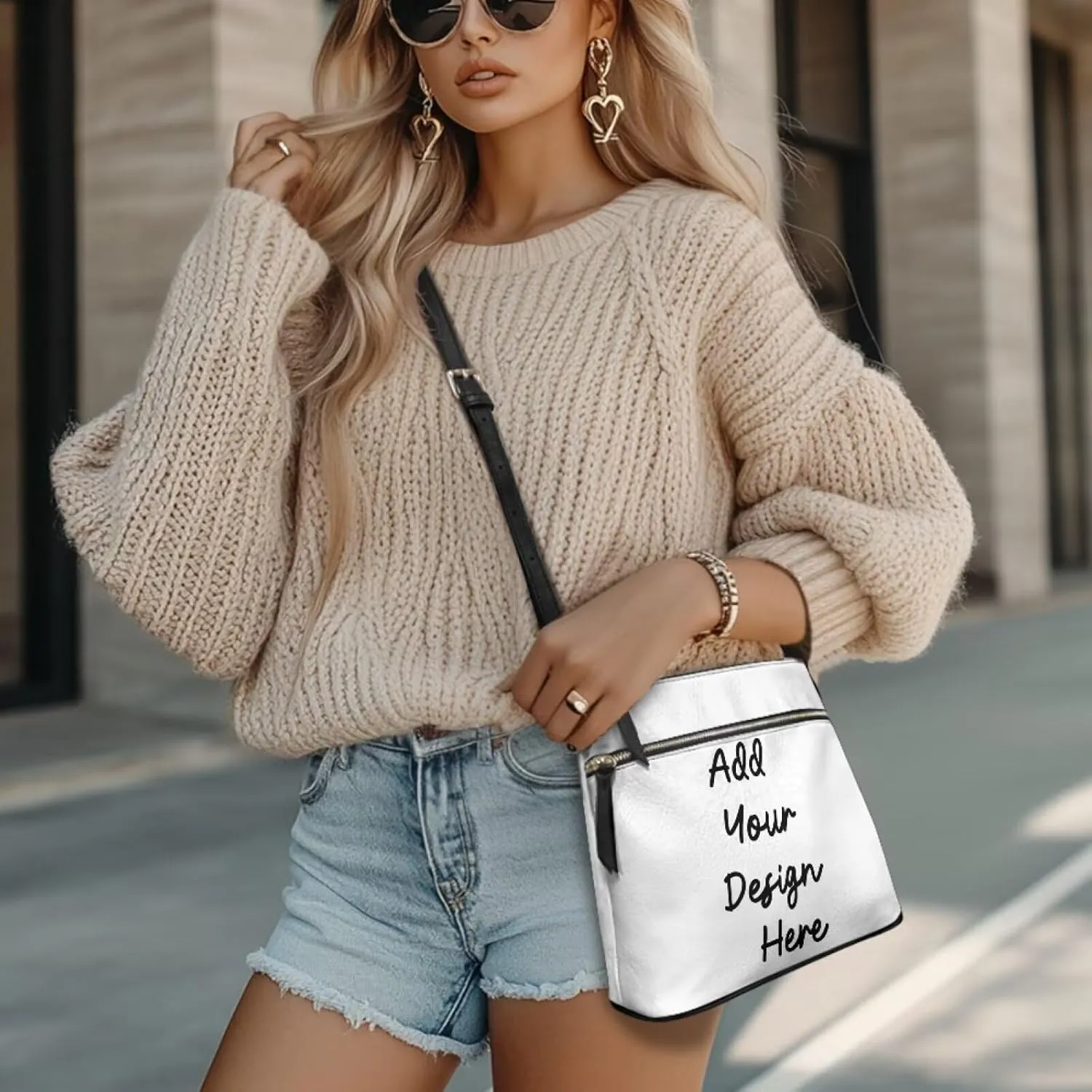 FOR U DESIGNS Leather Crossbody Bags for Women Shoulder Bags for Work Travel Sling Bag