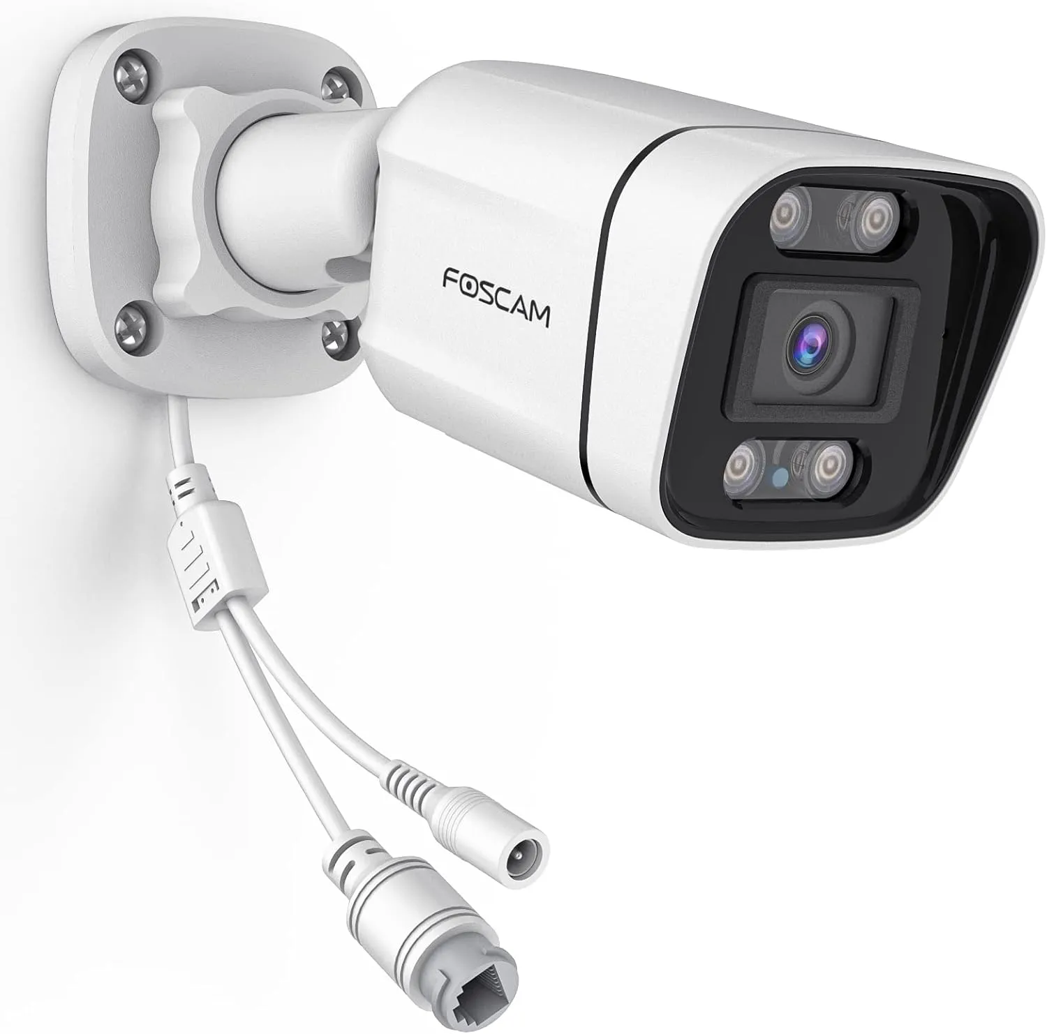 FOSCAM 3K 5MP Outdoor Security IP POE Camera, V5EP Home Security Surveillance Camera with AI Detect Human/Vehicle,66ft Color Night Vision,2-Way Audio,Motion Alert,Spotlight & Siren Alarm,120° FoV,IP66