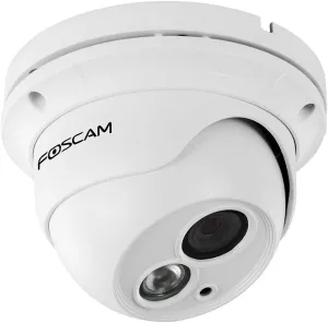 Foscam FI9853EP Outdoor Weatherproof P2P IP Security Camera with 65ft Night Vision, Motion Detection Alert, Power over Ethernet, Free Cloud Service Included