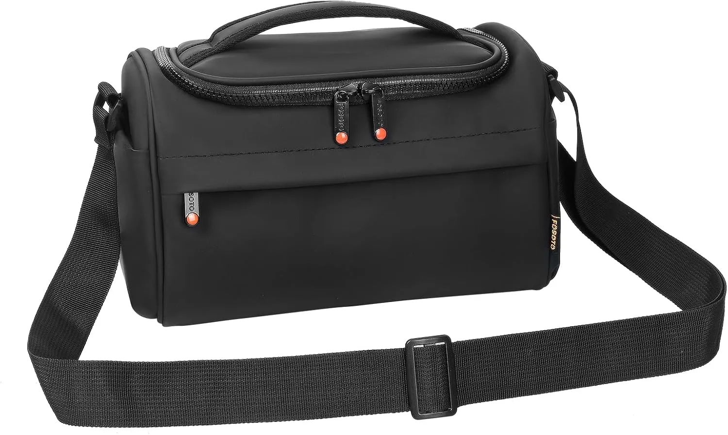 FOSOTO DSLR Camera Bag,Single Shoulder Crossbody Bag Camera Case Compatible for Canon T7 T8 SL3 60D 650D 700D Nikon D5100 D90 D7200 Sony Olympus SLR Mirrorless Cameras and Lenses Water Resistant