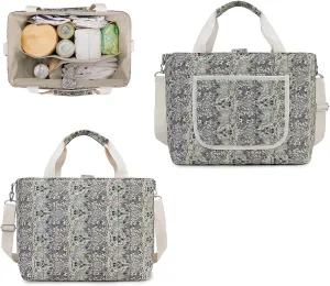 FOTN Diaper Bag Tote Small Diaper Bags for Mommy Multi-Function Pockets Women Purse and Handbag for Travel and Daily Use