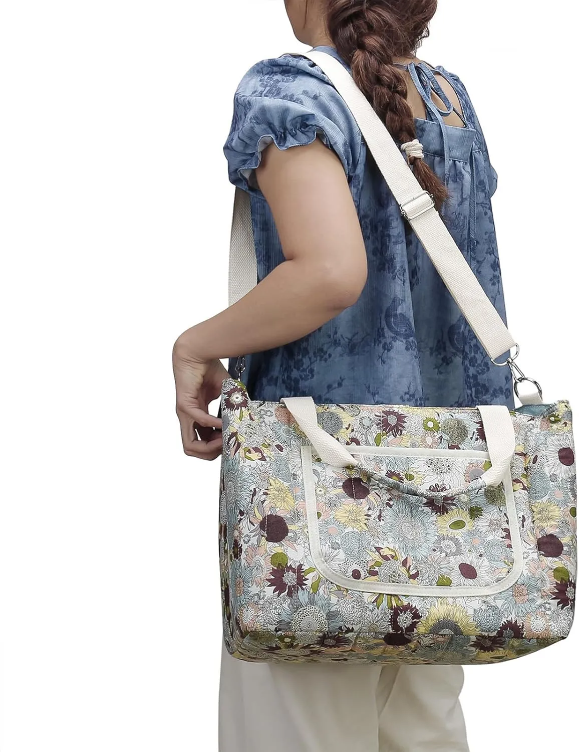 FOTN Diaper Bag Tote Small Diaper Bags for Mommy Multi-Function Pockets Women Purse and Handbag for Travel and Daily Use