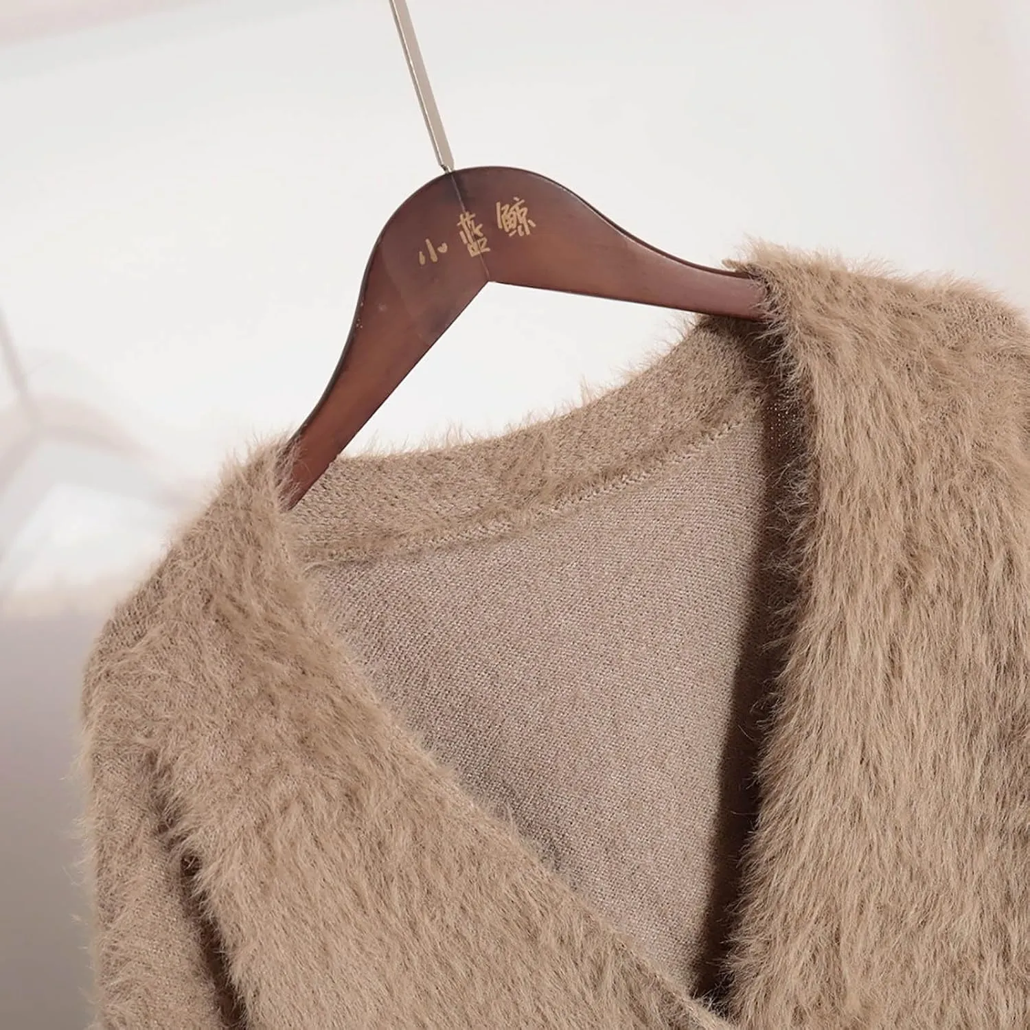 Fuzzy Cardigan Sweaters for Women Oversized Long Sleeve Button Down Furry Knit Sweater Soft Lightweight Cardigans