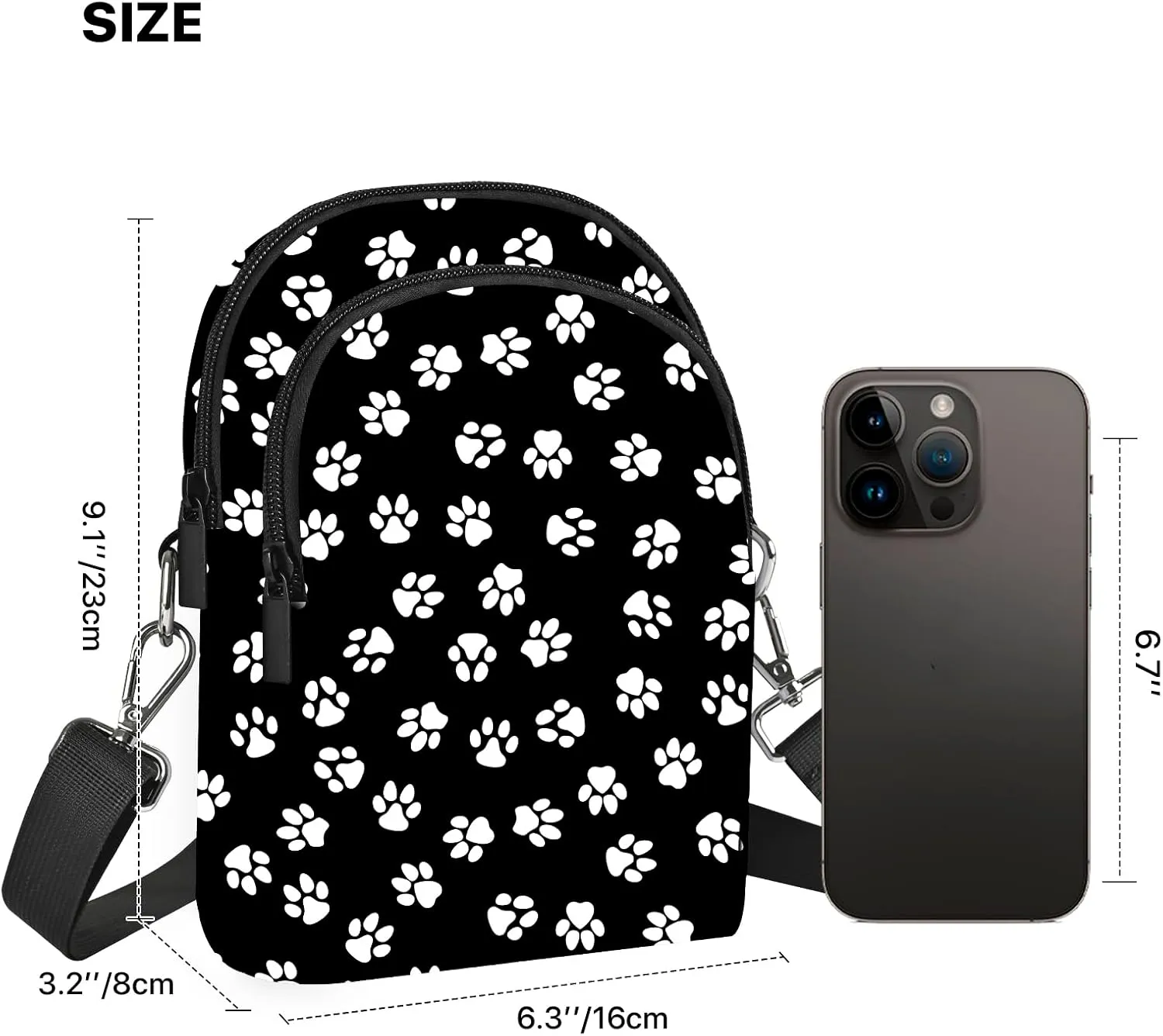 FyLybois Crossbody Bags for Women Cell Phone Purse Lightweight Adjustable Shoulder Handbags Wallet with Card Slots