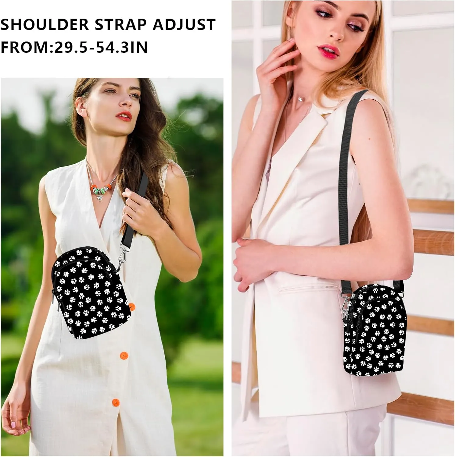 FyLybois Crossbody Bags for Women Cell Phone Purse Lightweight Adjustable Shoulder Handbags Wallet with Card Slots