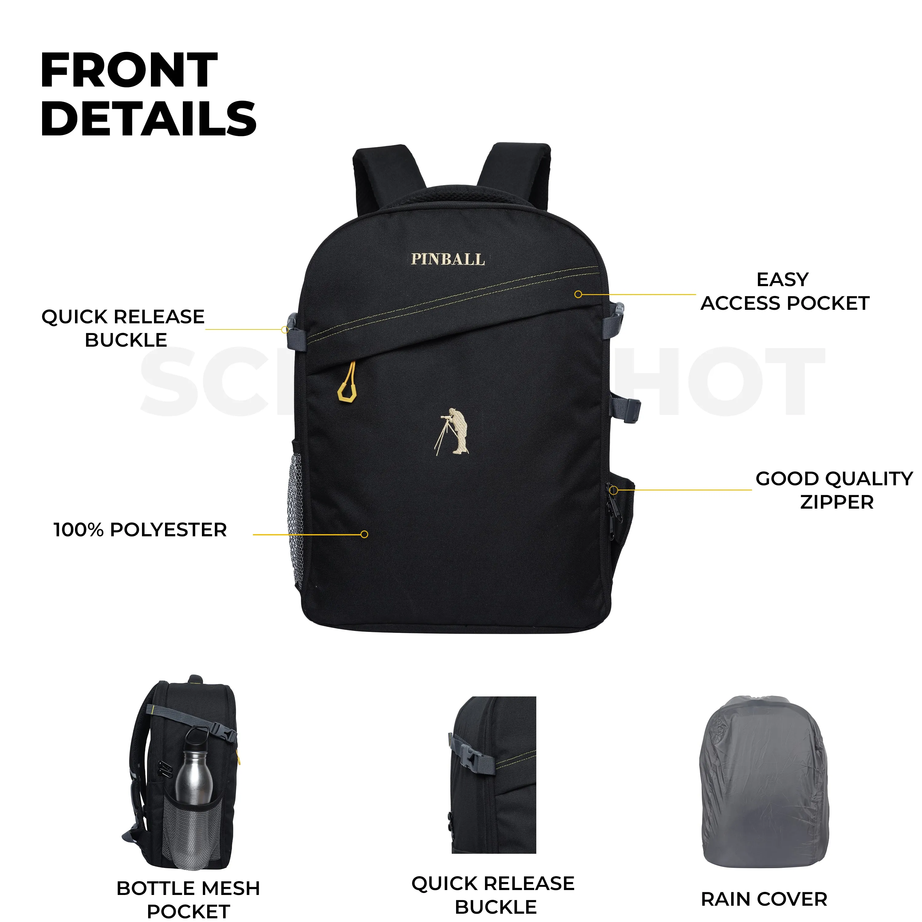 G14 SCREENSHOT | PINBALL | DSLR CAMERA BAG | WATERPROOF WITH RAINCOVER