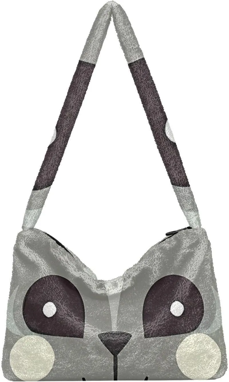 GAIGEO Little Bear Behind the Broken Wall Womens Shoulder Bag, Shoulder Bag with Pocket, Lightweight Handbags for Women