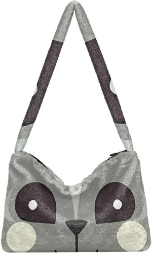 GAIGEO Little Bear Behind the Broken Wall Womens Shoulder Bag, Shoulder Bag with Pocket, Lightweight Handbags for Women