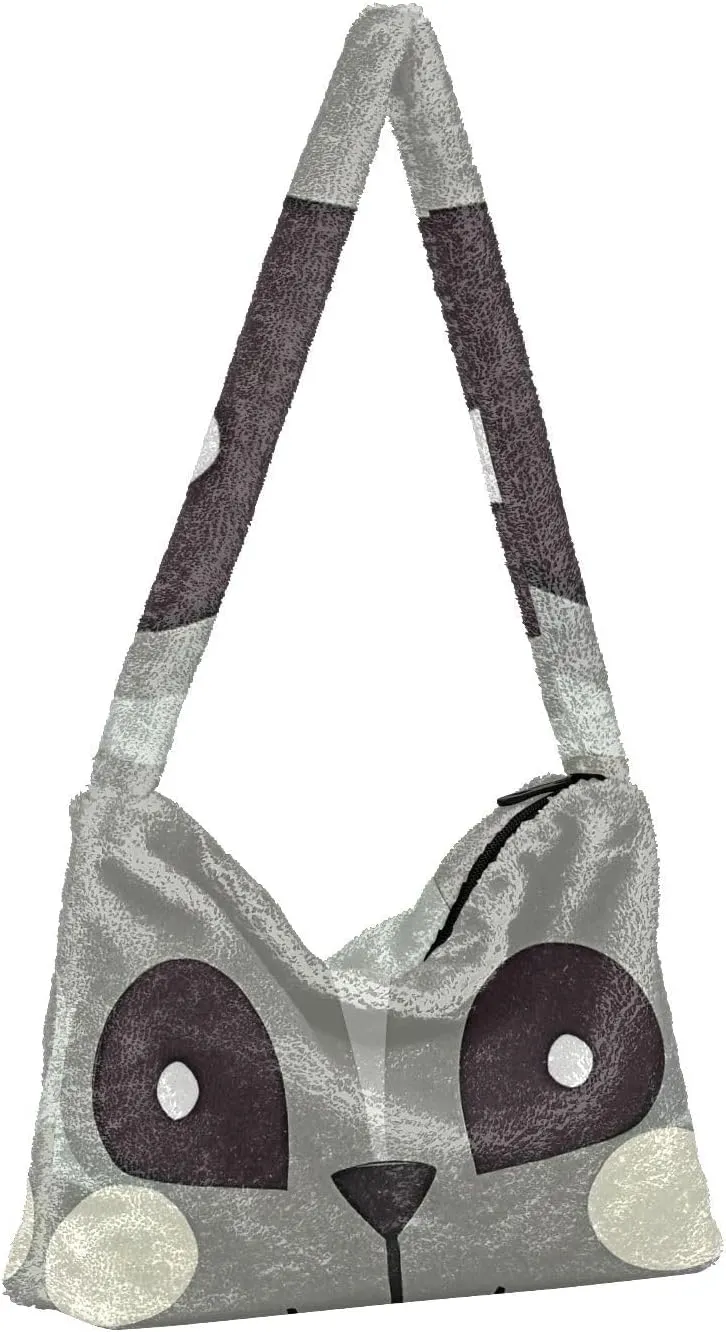 GAIGEO Little Bear Behind the Broken Wall Womens Shoulder Bag, Shoulder Bag with Pocket, Lightweight Handbags for Women