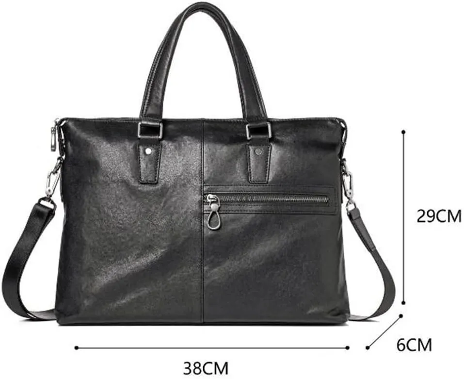 Genuine Leather Handbag Business Leisure Shoulder Bag Men's Bag Business Briefcase