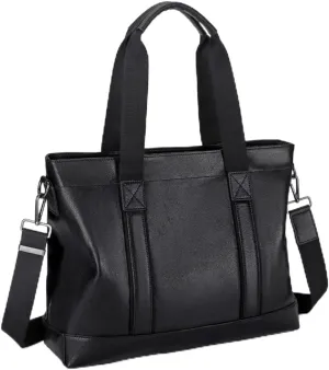 Genuine Leather Men's Handbag Cowhide Computer Bag Business Large Capacity Crossbody Leisure Briefcase