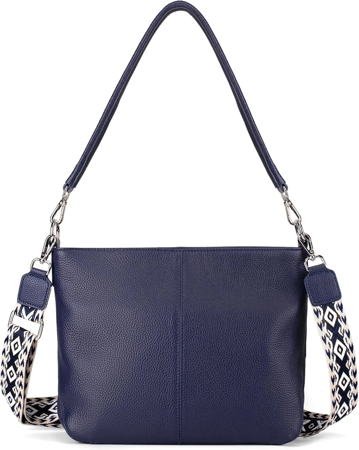 Genuine Leather Purse for Women, Women's Handbags Hobo Bag, Soft Leather Crossbody with Adjustable Wide Strap
