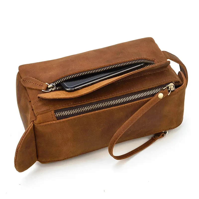 Genuine Leather Toiletry Bag