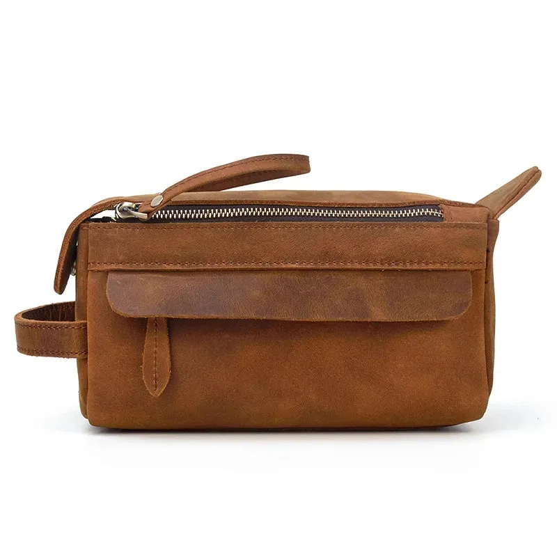 Genuine Leather Toiletry Bag