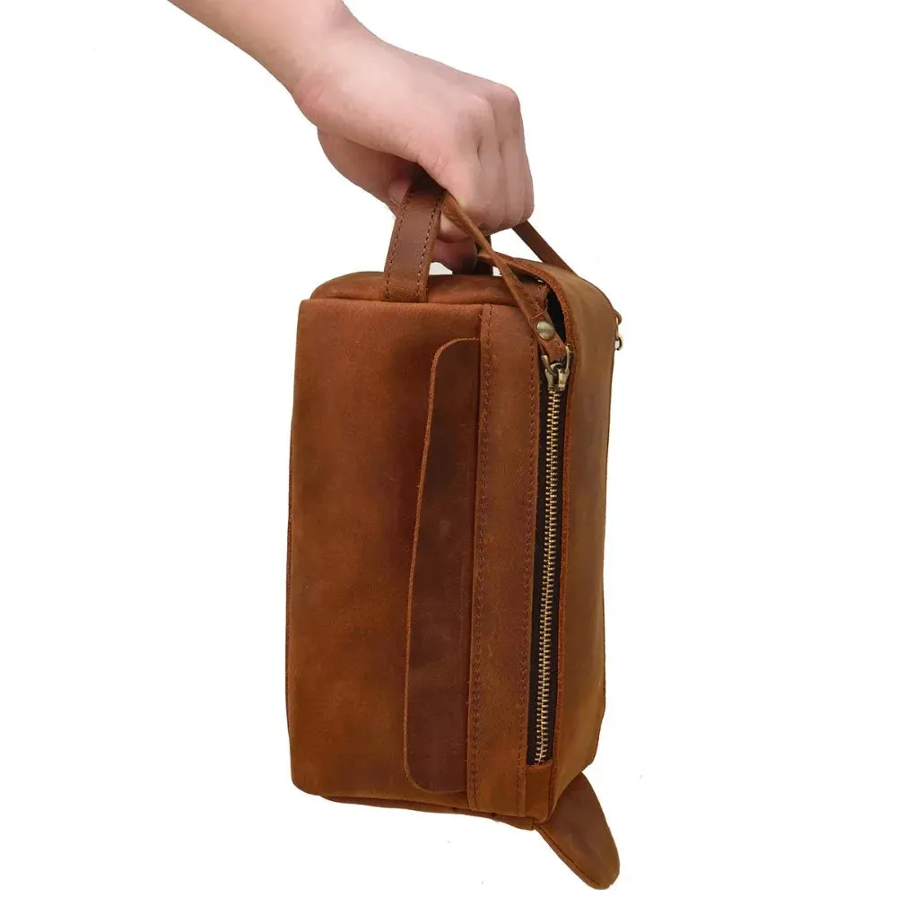 Genuine Leather Toiletry Bag