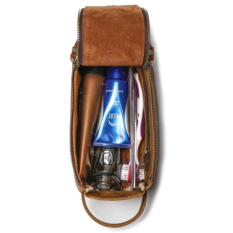 Genuine Leather Toiletry Bag