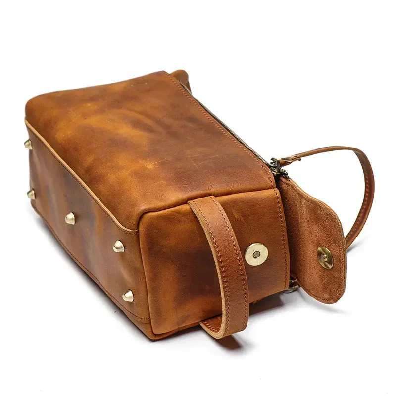Genuine Leather Toiletry Bag
