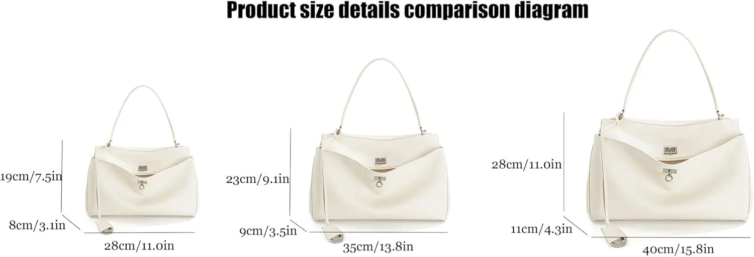 Genuine Leather Women's Shoulder Bag,Fashion Travel Bag, Retro Large Crossbody Travel Work Bag Purse