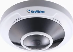 GeoVision GV-FER5702 5MP H.265 Low Lux WDR Pro IR Fisheye Rugged IP Camera