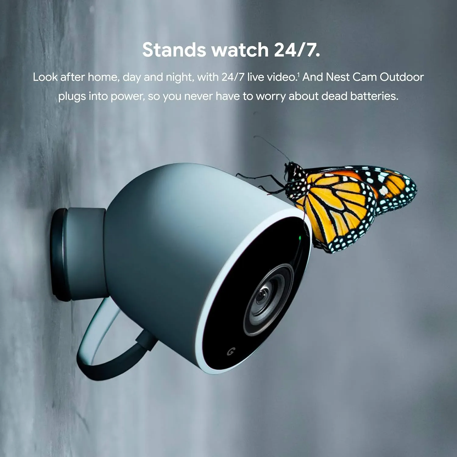 Google Nest Cam Outdoor - 1st Generation - Weatherproof Camera - Surveillance Camera with Night Vision - Control with Your Phone