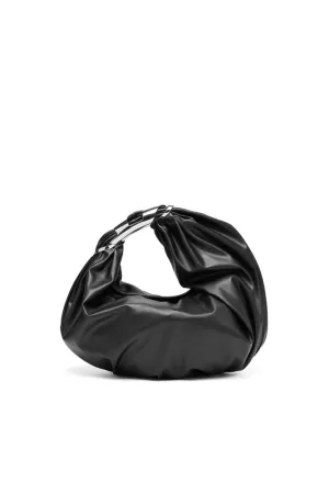 Grab-D M-Embellished hobo bag in stretch PU