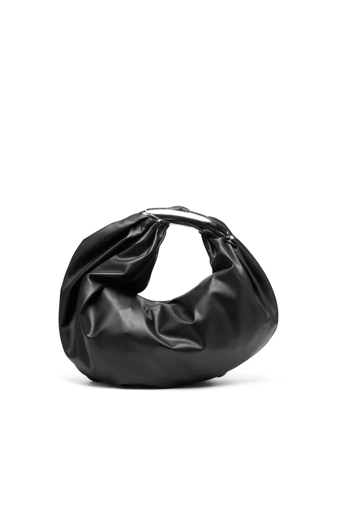 Grab-D M-Embellished hobo bag in stretch PU
