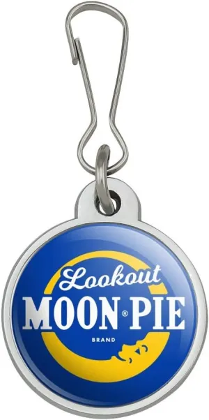 GRAPHICS & MORE Lookout MoonPie Logo Jacket Handbag Purse Luggage Backpack Zipper Pull Charm