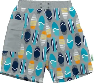 Gray Surfboards Pocket Swim Trunks