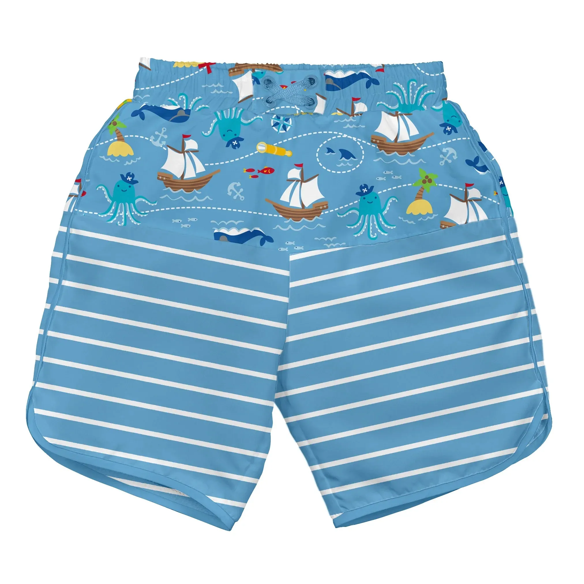 Green Sprouts | Board Shorts w/Built-in Reusable Absorbent Swim Diaper