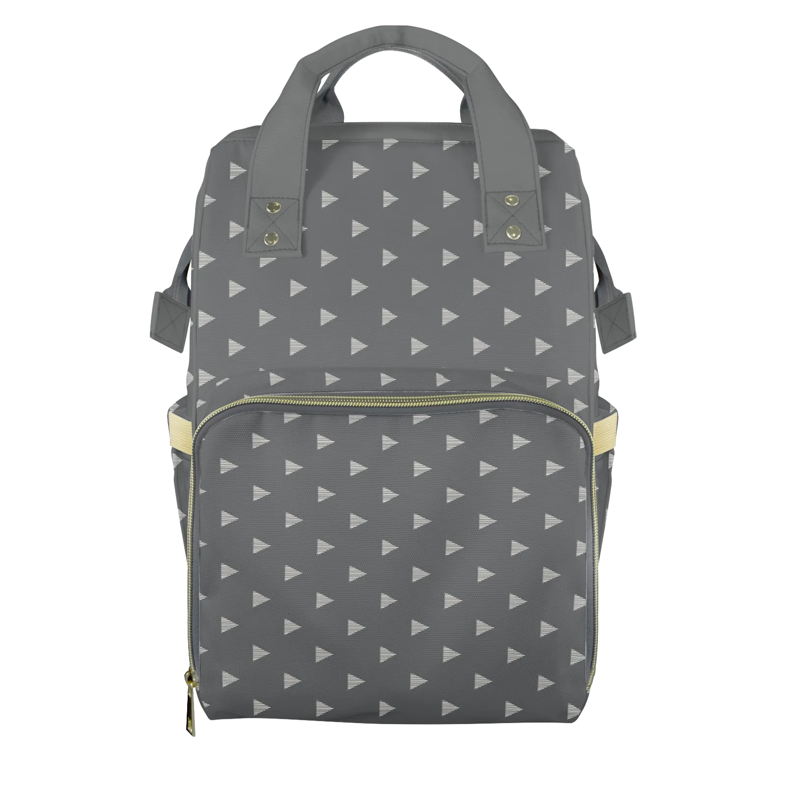 Grey Arrows Customizable Diaper Bag