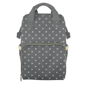 Grey Arrows Customizable Diaper Bag