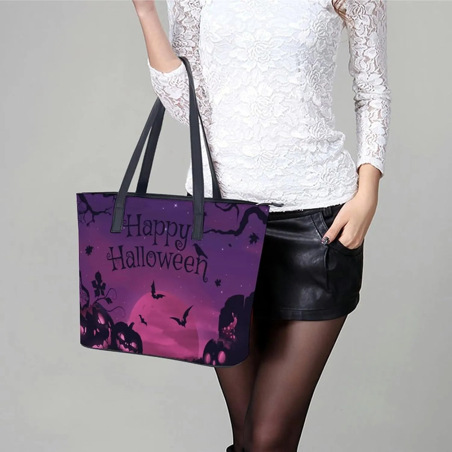 Guitar Hard Rock Hobo Handbags With Zipper Large Capacity Satchel Tote Bag Shoulder Bag