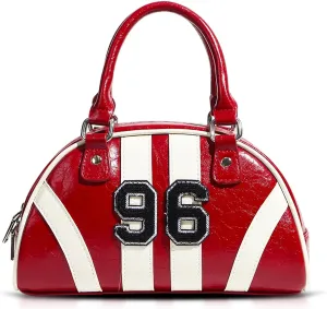 Handbag for Women, Sports Style Tote Bag, Retro Clutch Bag Suitable for Important Occasions, Work, Travel (Red)